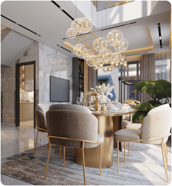 Luxury villa interior