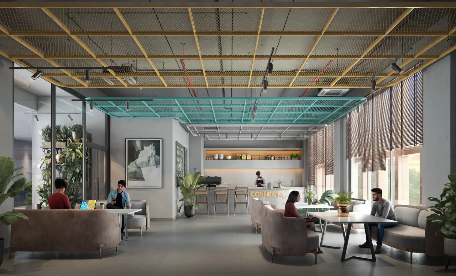 LIBRARY CUM CO-WORKING SPACES